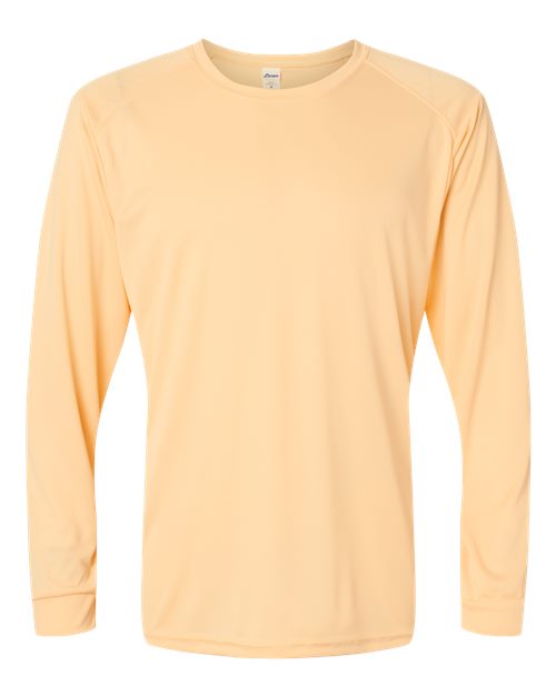 Load image into Gallery viewer, Paragon 210 Unisex Long Islander Performance Long Sleeve T-Shirt - Peach
