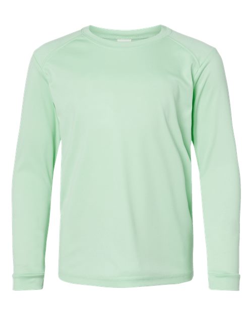 Paragon 218Y Youth Long Islander Performance Long Sleeve T-Shirt - Mint Green