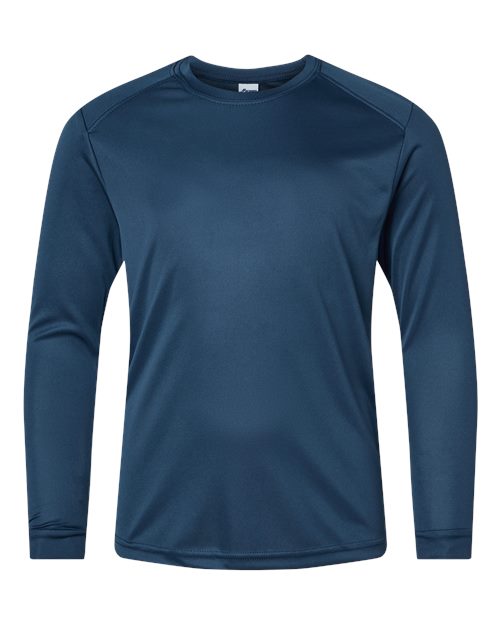 Paragon 218Y Youth Long Islander Performance Long Sleeve T-Shirt - Navy