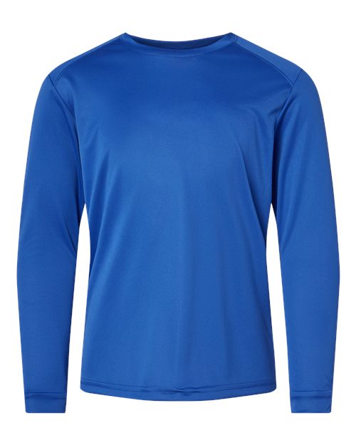 Paragon 218Y Youth Long Islander Performance Long Sleeve T-Shirt - Royal