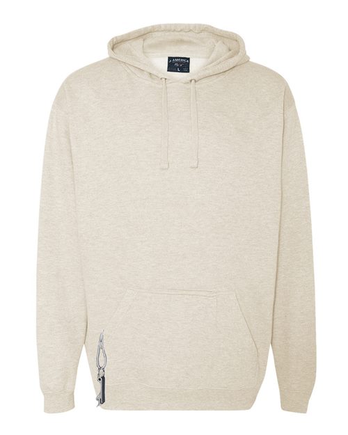 J. America 8815 Men's Tailgate Hooded Sweatshirt - Oatmeal Heather