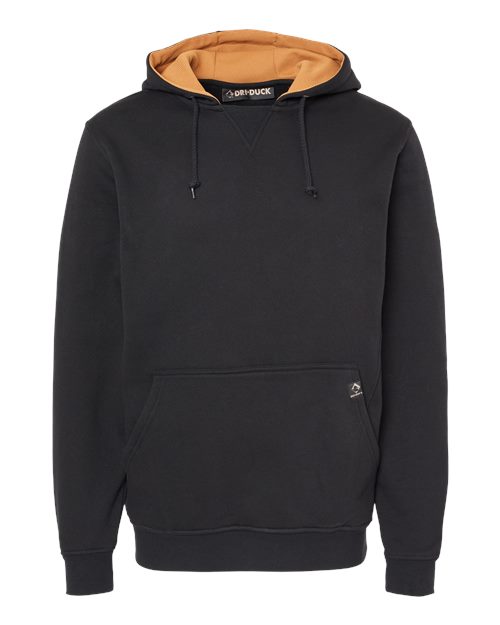 DRI DUCK 7035 Men's Woodland Fleece Hooded Pullover - Black