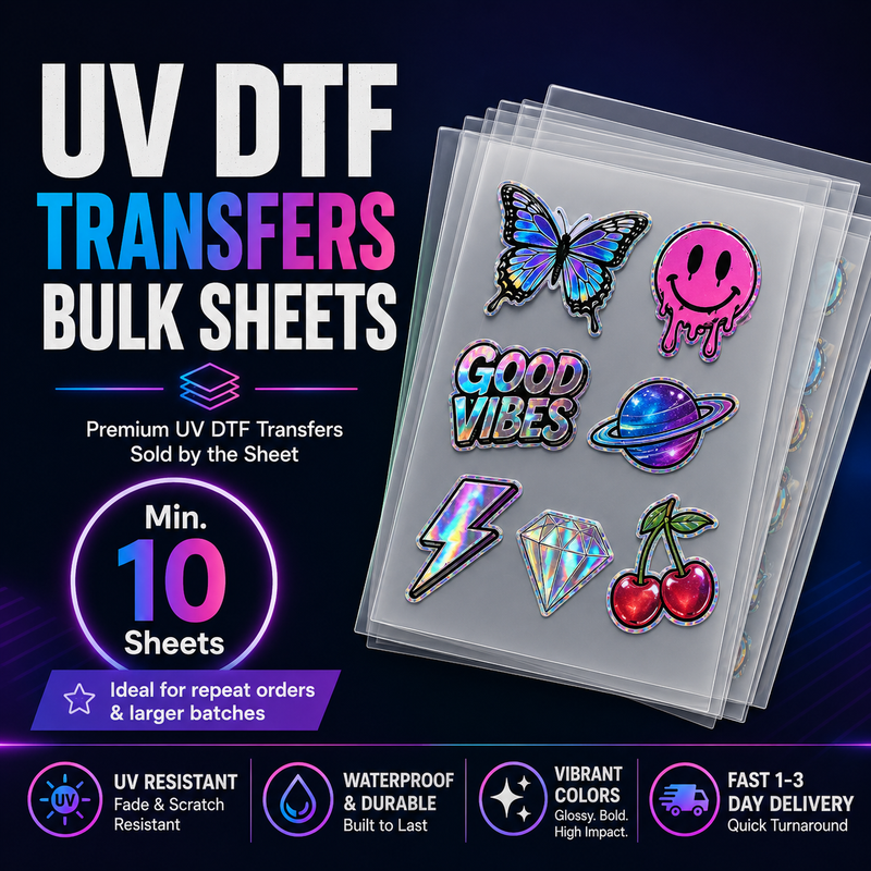 Load image into Gallery viewer, UV DTF Transfers Bulk Sheets
