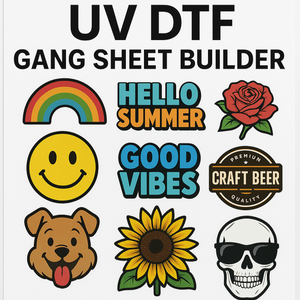 UV DTF Stickers Gang Sheet Builder