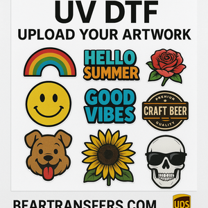  UV DTF Stickers 3D Upload Gang Sheet