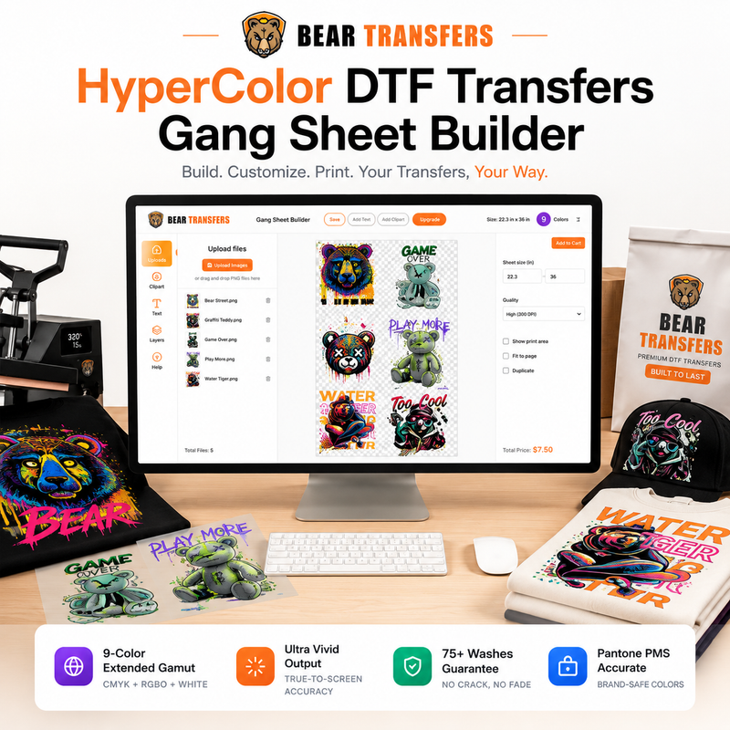 Load image into Gallery viewer, HyperColor DTF Transfers Gang Sheet Builder
