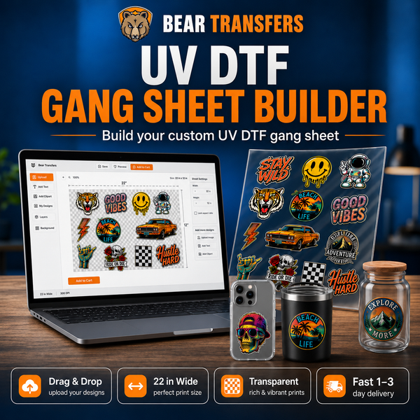 UV DTF Stickers 3D Gang Sheet Builder