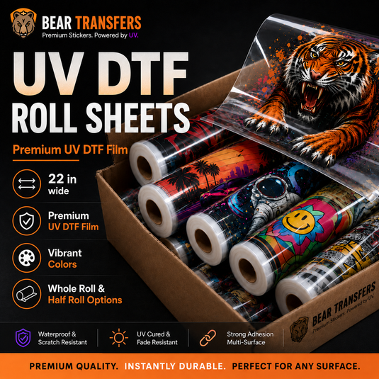 Whole Roll & Half Roll UV DTF Transfer Film Printing